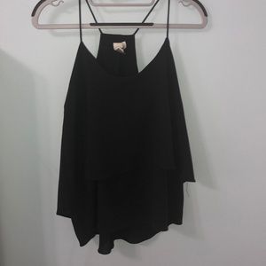 Black halter tank top